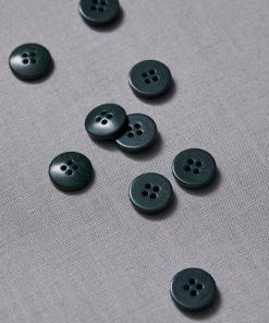 Plain Corozo Button Emerald