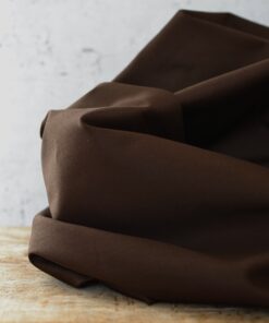 Trench Coat Stoff aus Italien schokobraun