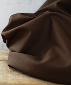 Trench Coat Stoff aus Italien schokobraun