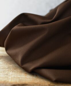 Trench Coat Stoff aus Italien schokobraun