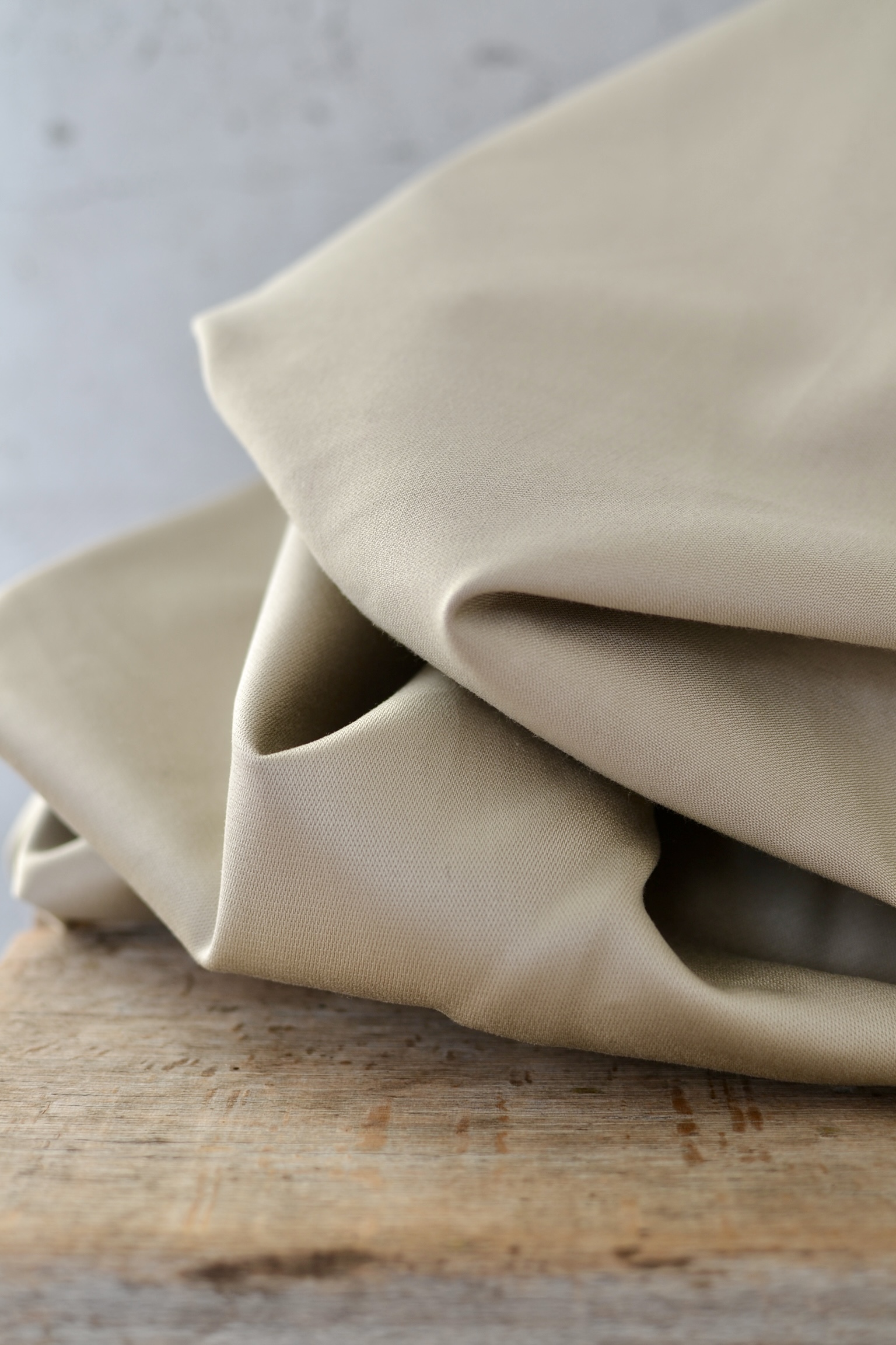 Trench Coat Stoff aus Italien sandfarben