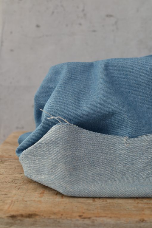 Washed Cotton Denim Lightblue