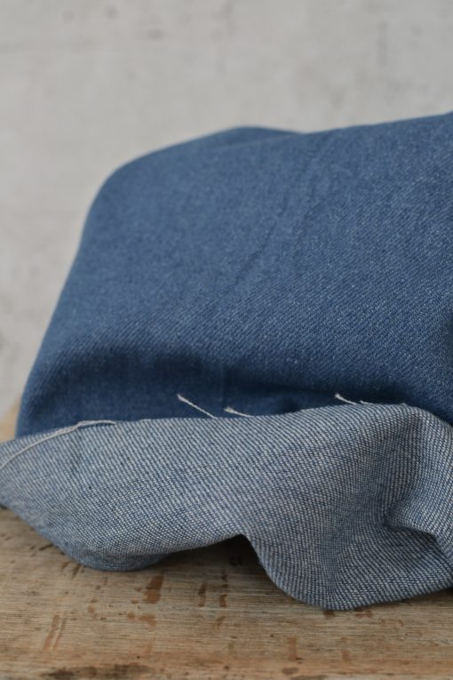 Washed Cotton Denim Midblue