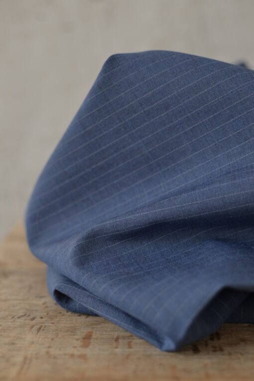 Designerstoff aus Italien - Schurwolle Azzurro