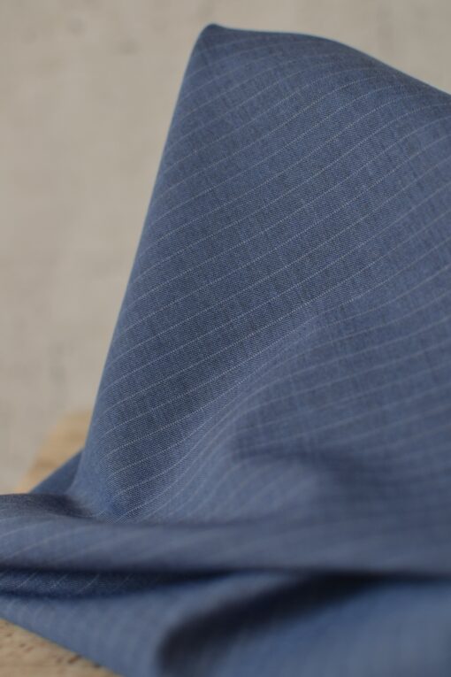 Designerstoff aus Italien - Schurwolle Azzurro