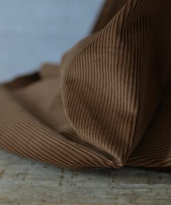 italienischer Cord Stoff Herbstfarbe Honig-Senf
