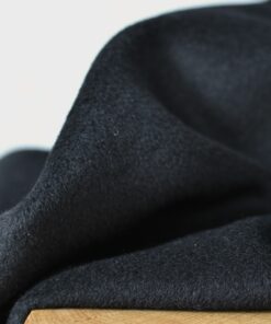 Mantelstoff Alpaka Schurwolle schwarz