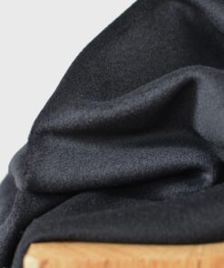 Mantelstoff Alpaka Schurwolle schwarz