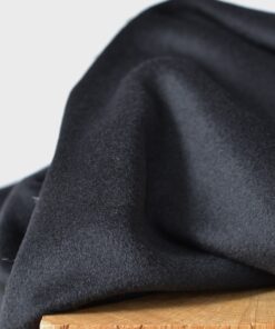 Mantelstoff Alpaka Schurwolle schwarz