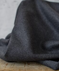 Schurwolle Designerstoff Anthrazit