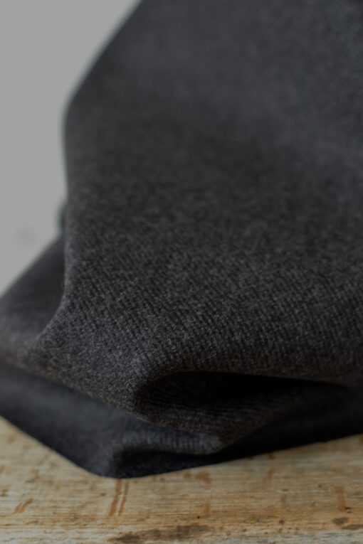 Schurwolle Designerstoff Anthrazit