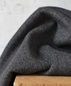 Mantelstoff Kaschmir Schurwolle anthrazit