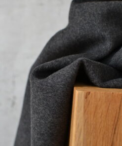 Mantelstoff Kaschmir Schurwolle anthrazit