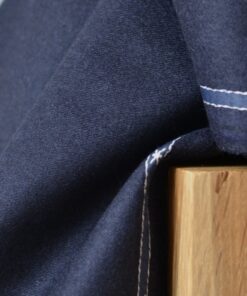 Schurwolle Flanell Blu Designerstoff Italien