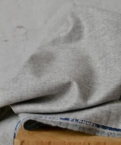 Schurwolle Flanell Grigio Designerstoff Italien