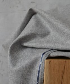 Schurwolle Flanell Grigio Designerstoff Italien